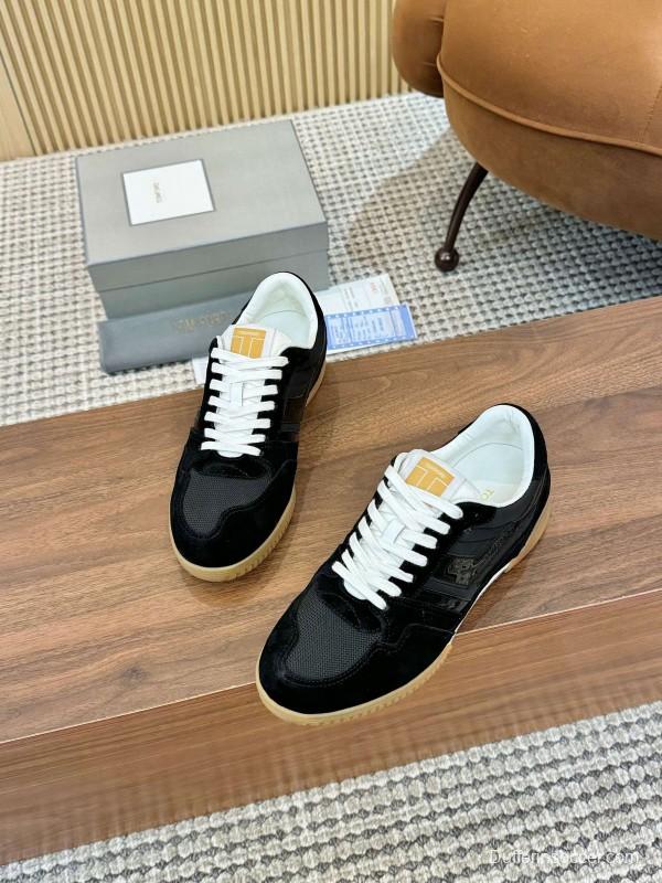 TOM FORD 2025 SS Casual Shoes with Classic Color Blocking and Imported Leather Insole - AS00350