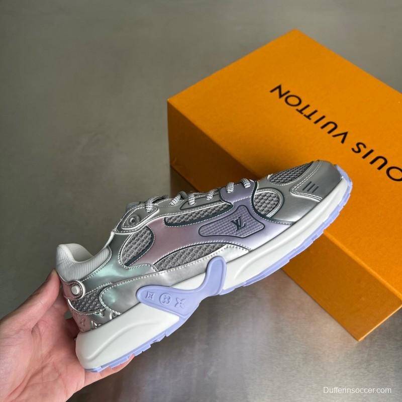 L v Olympia Round Toe Lace-Up Low Top Casual Lifestyle Shoes - YC