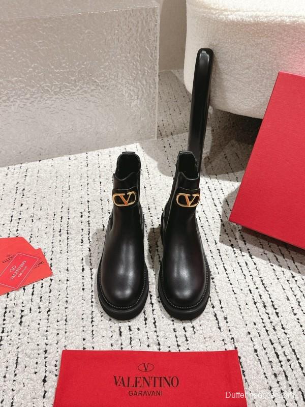 Valentino 2025 SS Metal Element Short Boots - LY00330