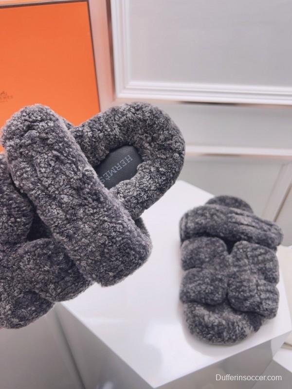 H Erjia Fur Slippers - LY00270