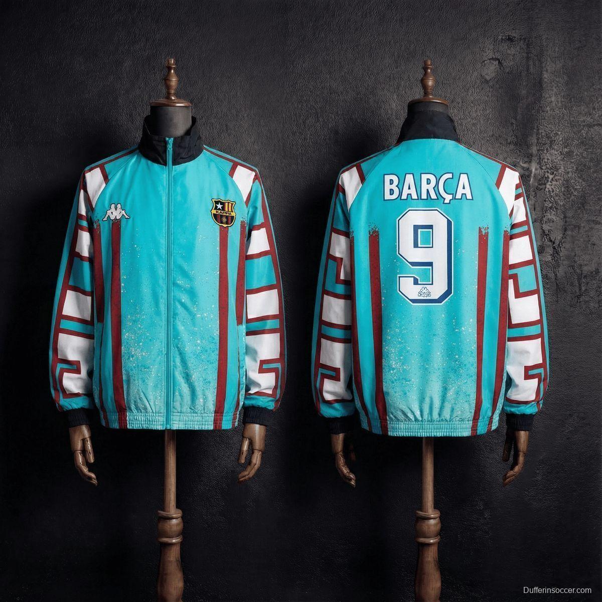 1996/97 Vintage Style Barcelona BARCA#9 Jacket Windbreaker