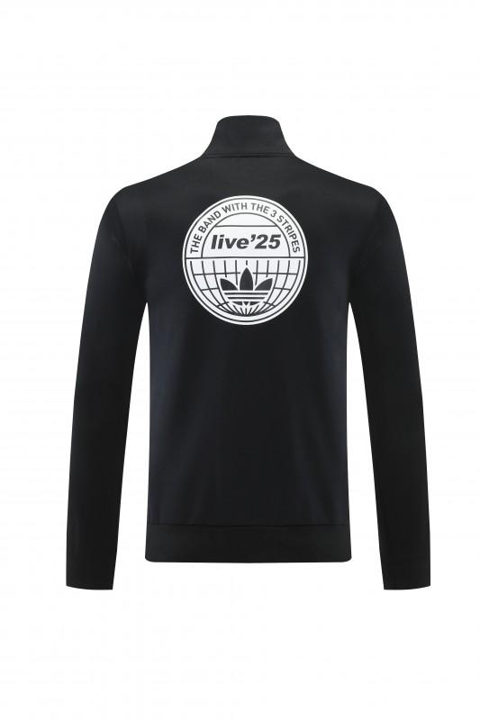 2026 Adidas Black Full Zipper Jacket + Long Pants