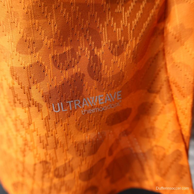 2026 Player Version Ivory Coast Orange with Leopard Pattern Jersey