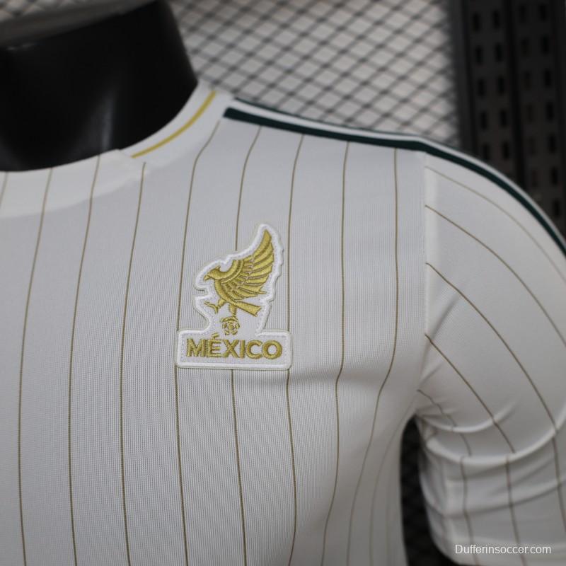 Player Version 2026 Mexico White Terrace Icons White Jersey