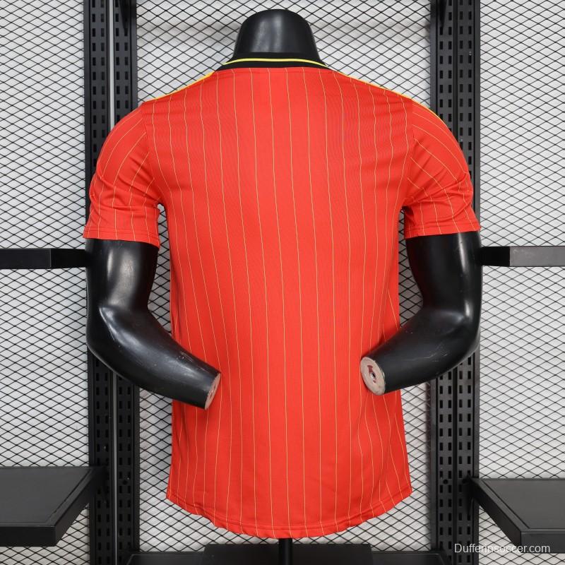 Player Version 2026 Belgium Red Terrace Icons White Jersey