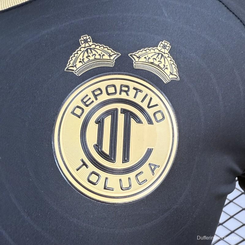 Player Version 26/27 Deportivo Toluca FC New Balance Away Black Gold Jersey