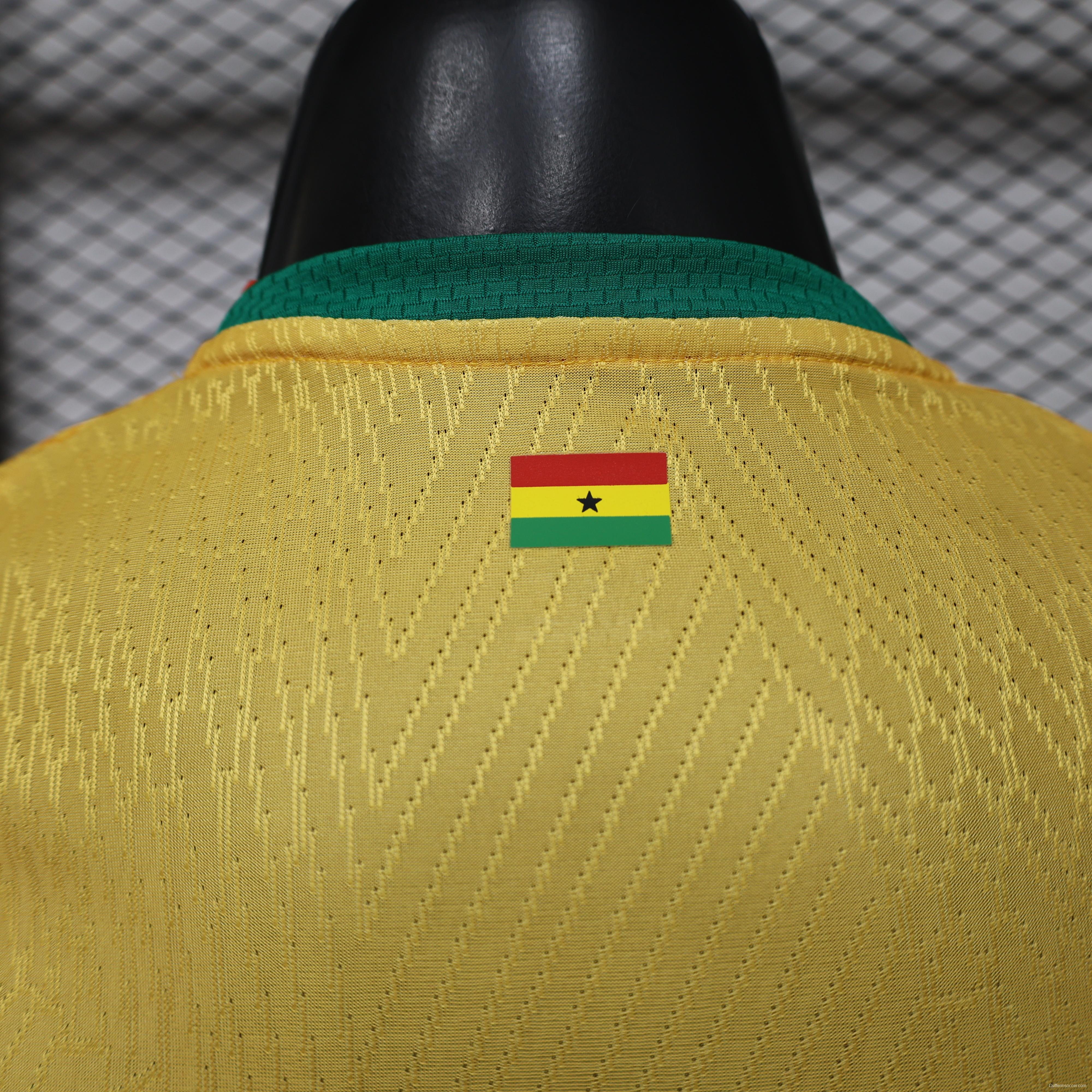 Player Version 26/27 Ghana  Away  Yellow & Green/Red Accent Jersey