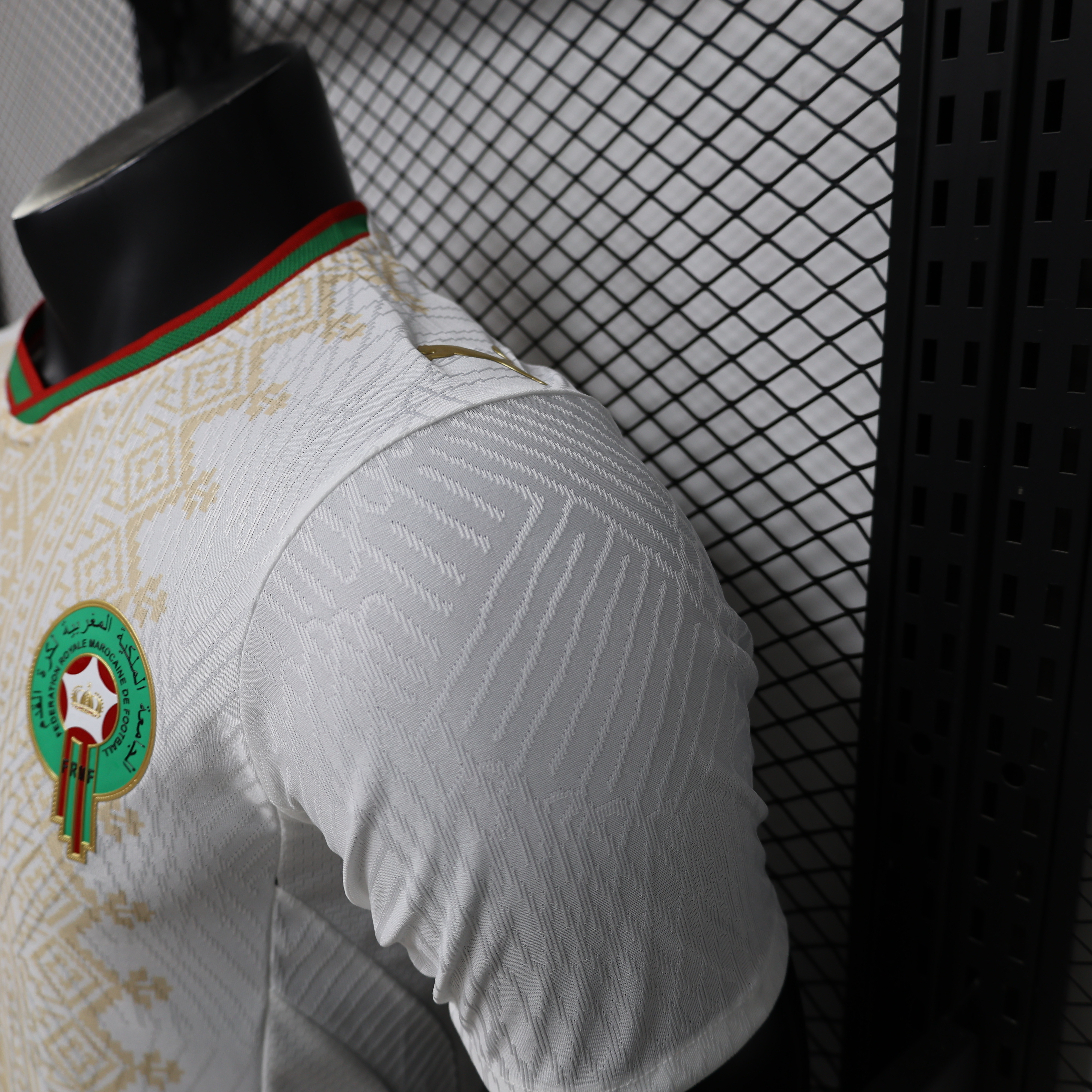 Player Version 26/27  Morocco  Away  White & Gold Amazigh Pattern Jersey