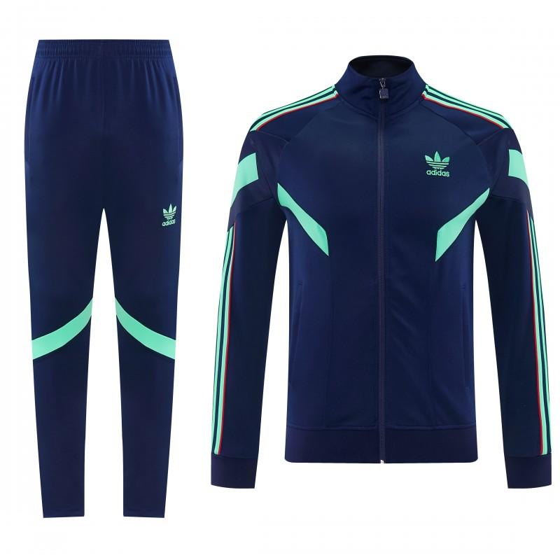 2026/27 Adidas Originals Navy Blue Full Zipper Jacket Tracksuit + Long Pants