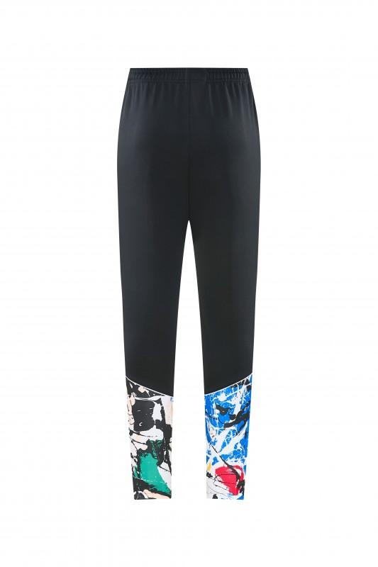 2026/27 Manchester United Black Grunge Splatter Paint Full Zipper Jacket Tracksuit + Long Pants