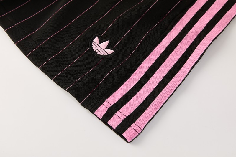 2026/27 Inter Miami CF Black Pinstripe Short Sleeve+Soccer Shorts