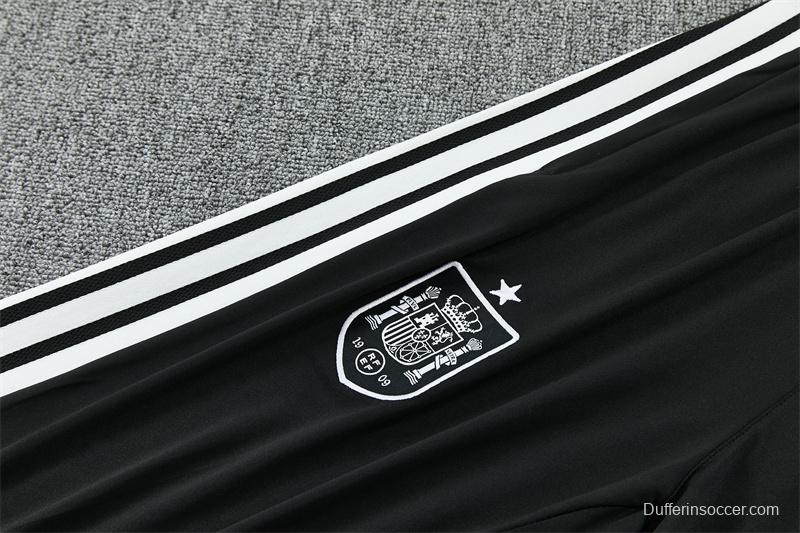 2026 Spain Red Half Zipper Jacket Tracksuit + Long Pants