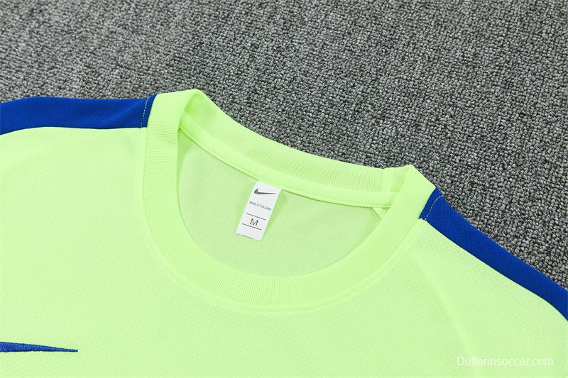 2026 Atletico Madrid Fluorescent Green Short Sleeve+Soccer Shorts