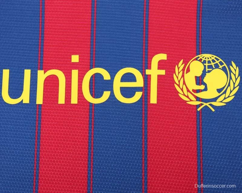 Retro Kids 09/10 FC Barcelona Home Jersey