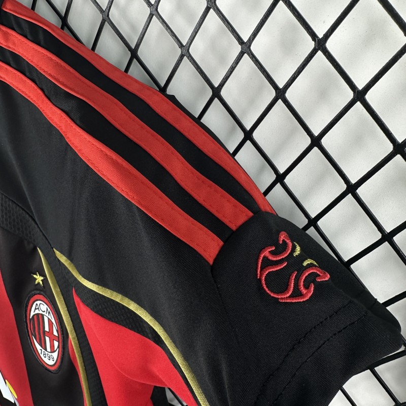 Retro Kids 06/07 AC Milan Home Jersey