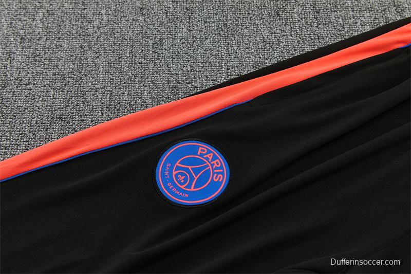 Player Version 26/27 Paris Black Half Zipper Jacket+Long Pants