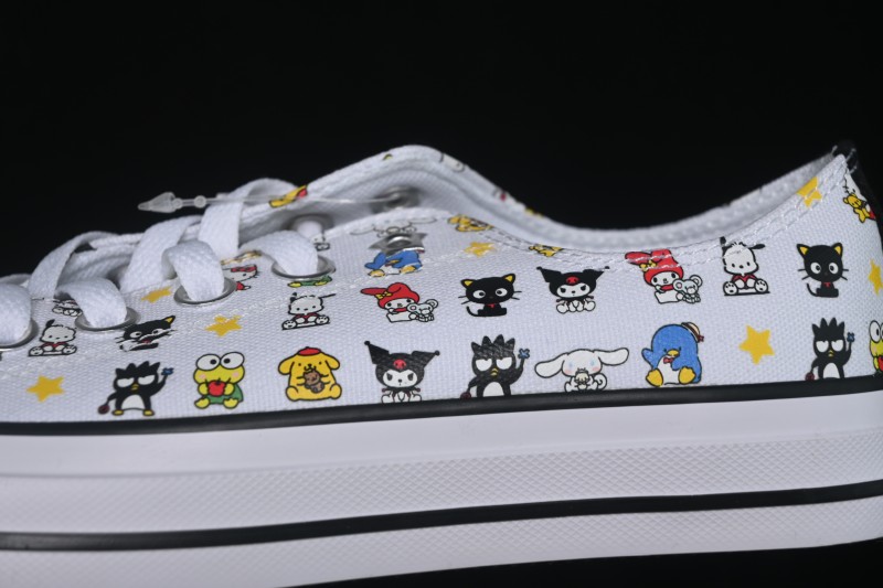 Converse ×Hello Kitty and Friends Picnic Chuck Taylor All Star Hi Low-Top Casual Skate Shoes - A17700C