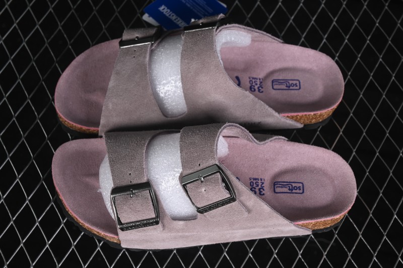 Birkenstock Arizona Soft Footbed Sandals with Shearling Lining and Cushioned Cork Midsole - 1009527