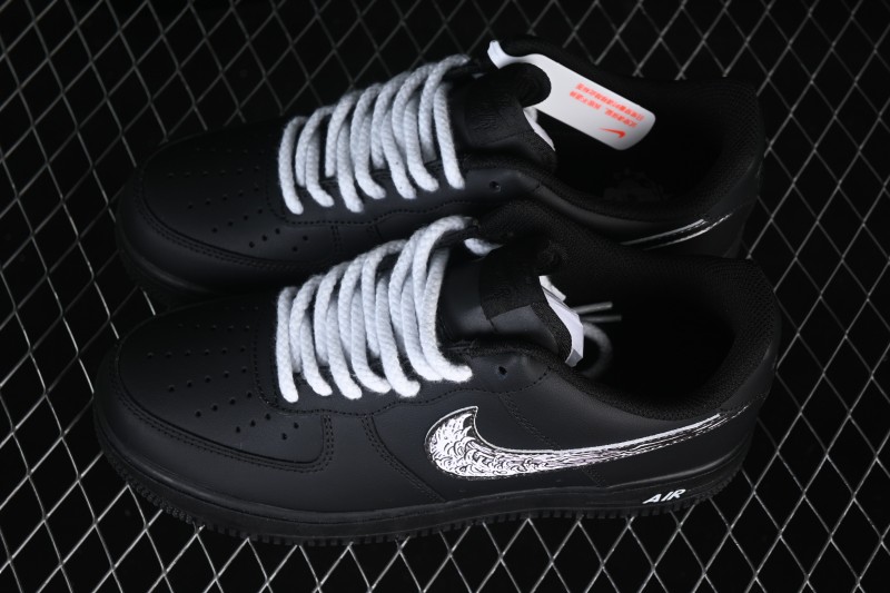 Nike Air Force 1 '07 Low Anime Theme Black Swoosh Skateboarding Shoes - ZH0316-123