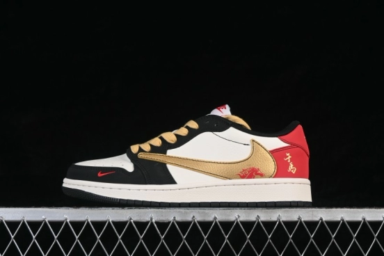 Nike Air Jordan 1 Low OG SP Travis Scott x Fragment Design Casual Skateboarding Shoes - HG0026-016