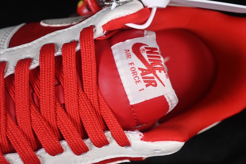 Nike Air Force 1 '07 Low Year of the Horse Limited Edition White Red Horsehair Chinese Style Casual Sneakers - XL1979-145