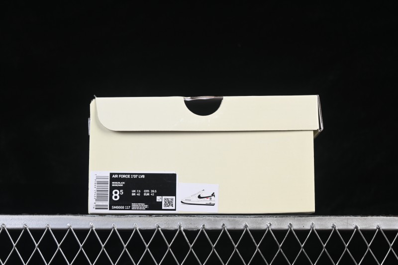 Nike Air Force 1 '07 Low Collaborative Edition Black Swoosh Casual Skateboarding Shoes - SM6668-117