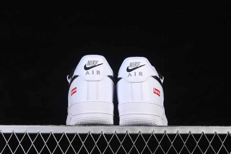 Nike Air Force 1 '07 Low Classic Casual Sneakers with Contrast Swoosh and Box Logo Heel - UP1668-595