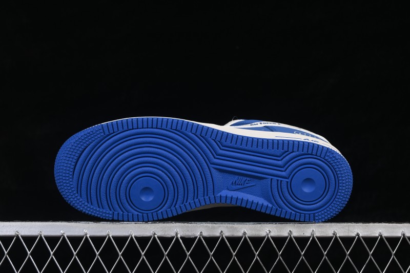 Nike Air Force 1 '07 Low Skateboarding Shoes with White and Blue Colorway - XD9314-612