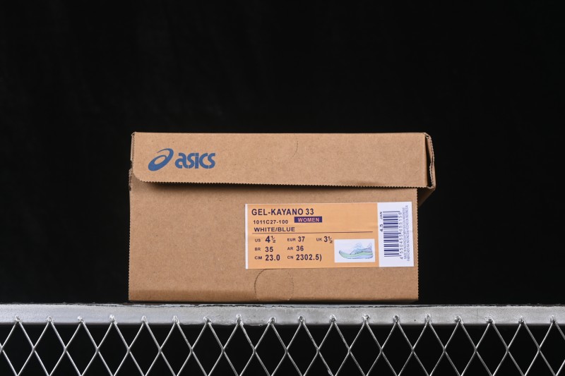 Asics Gel-Kayano 33 Running Shoes with Breathable Mesh and Professional Cushioning - 1011C227-100
