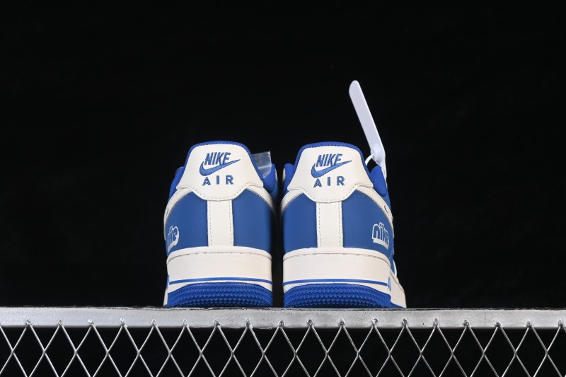 Nike Air Force 1 '07 Low Skateboarding Shoes with White and Blue Colorway - XD9314-612