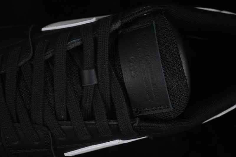 Off-White Out of Office Low-Top Fashion Skate Shoes Black-White