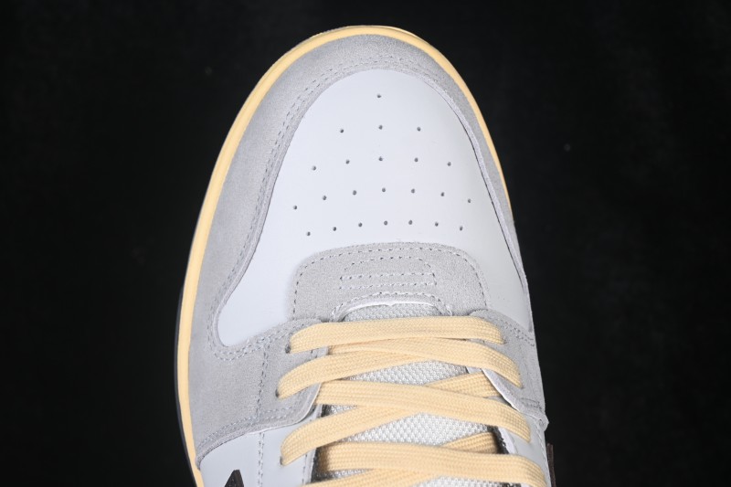 Off-White Out of Office Low-Top Fashion Skate Shoes in Taupe - WME5