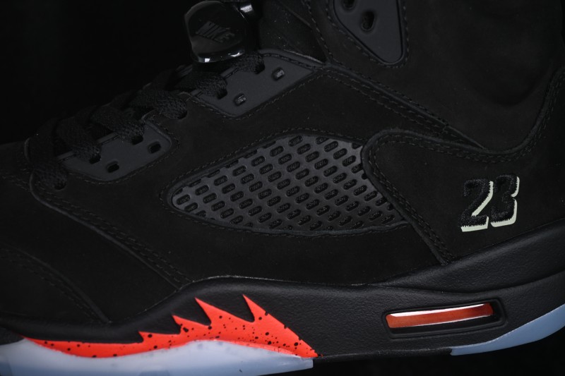 Air Jordan 5 Retro OG Halloween Black Glow-in-the-Dark Basketball Shoes - HQ7978-001