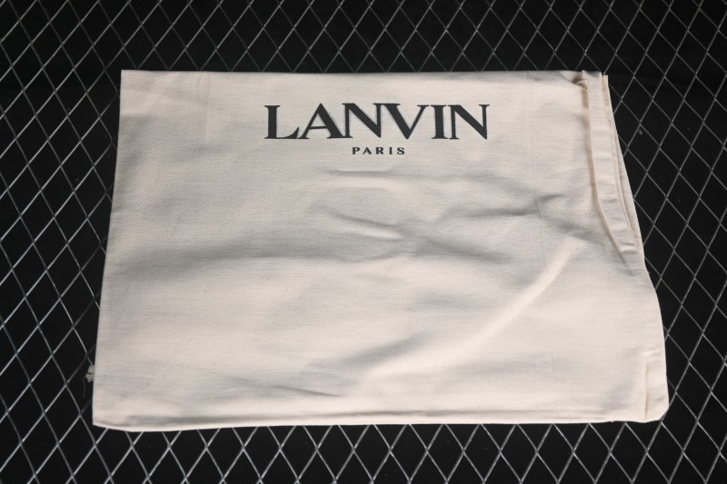 Lanvin Two-Tone Lace-Up Low-Top Casual Sneakers - AJE5