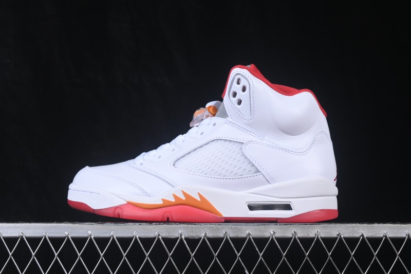 Air Jordan 5 Retro Sunset White Orange Red - IV5678-102