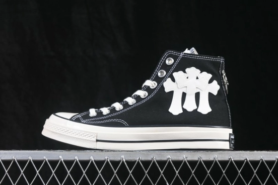 Converse Chuck 70s Chrome Hearts Collaboration High Top Canvas Shoes - 162058C