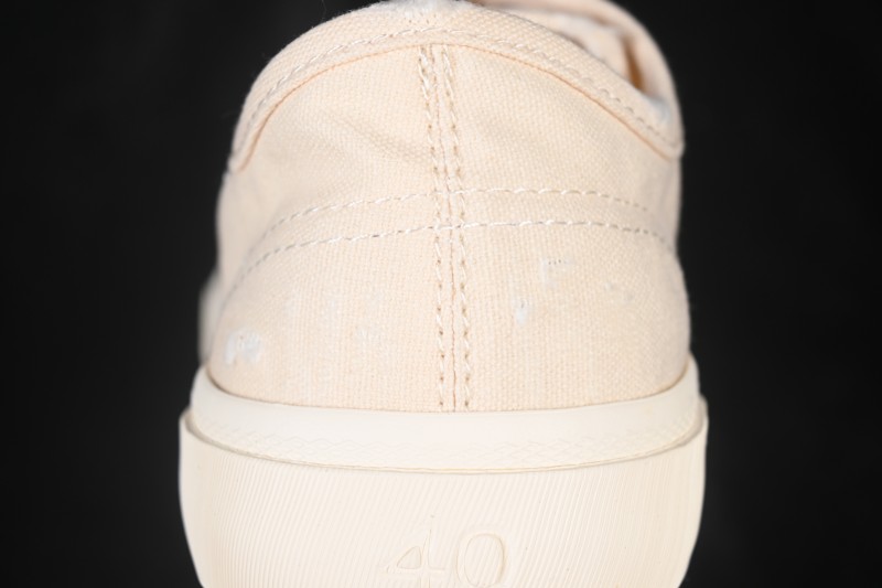 Balenciaga Paris Low Top Lace-Up Fashion Slippers with Distressed Finish - W3RC49091