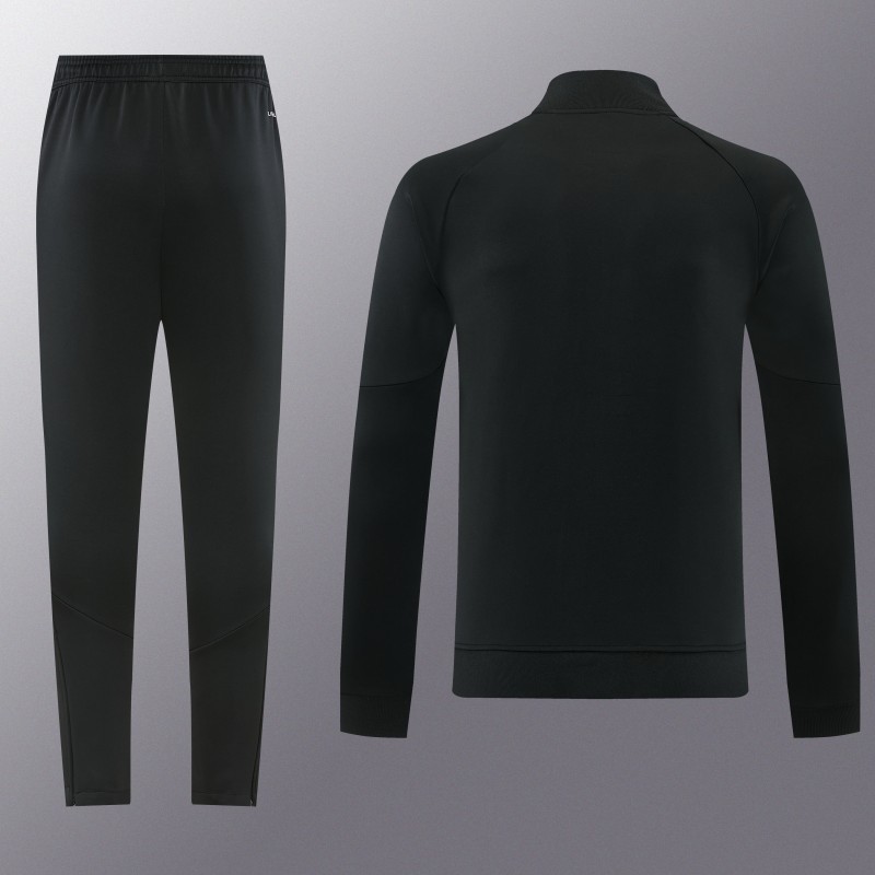 26/27 Adidas Black Full Zipper Jacket + Long Pants