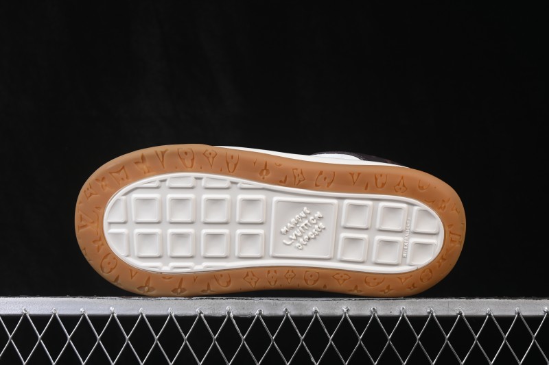 Louis Vuitton Tilted Sneakers Low 2026SS Lace-Up Low-Top Casual Shoes - Coffee
