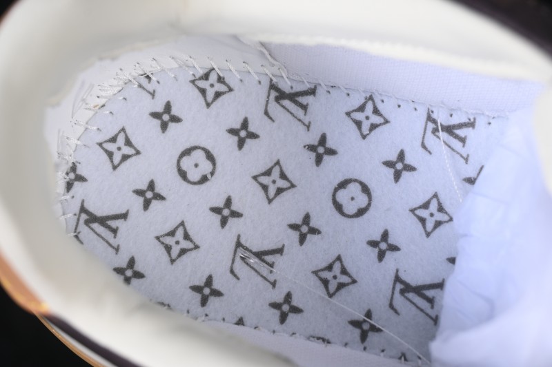 Louis Vuitton Tilted Sneakers Low 2026SS Lace-Up Low-Top Casual Shoes - Coffee