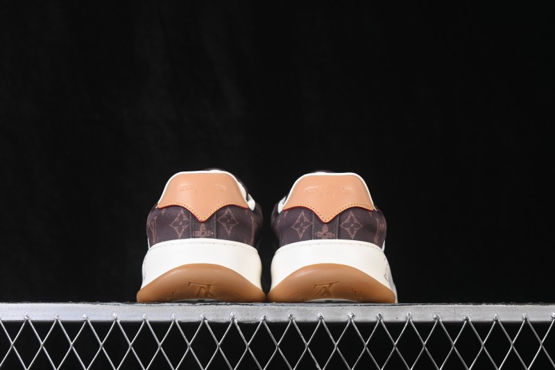 Louis Vuitton Tilted Sneakers Low 2026SS Lace-Up Low-Top Casual Shoes - Coffee