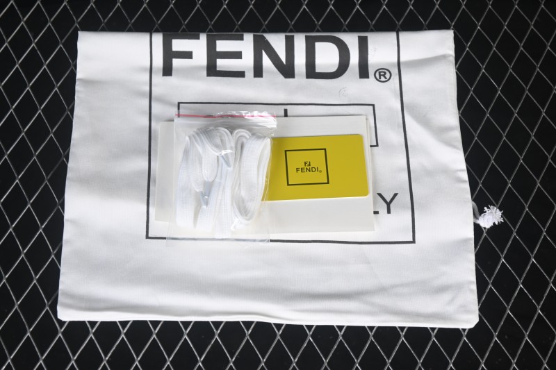 Fendi Match Round Toe Thick Sole Low-Top Casual Sneakers - AHH2F1FHS