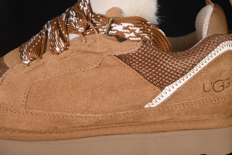 UGG Classic Ultra Mini Mel Two-Tone Lace-Up Low-Top Casual Shoes - 1144032 CHE