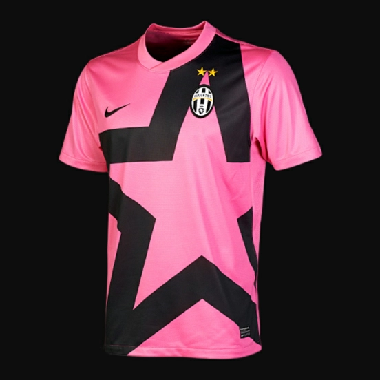 Retro 11/12 Juventus Away Pink Soccer Jersey