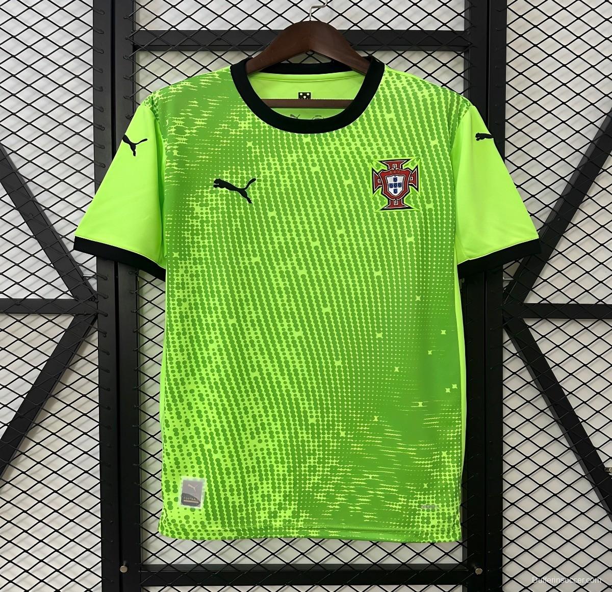 2025 Goalkeeper Portugal Green Jersey