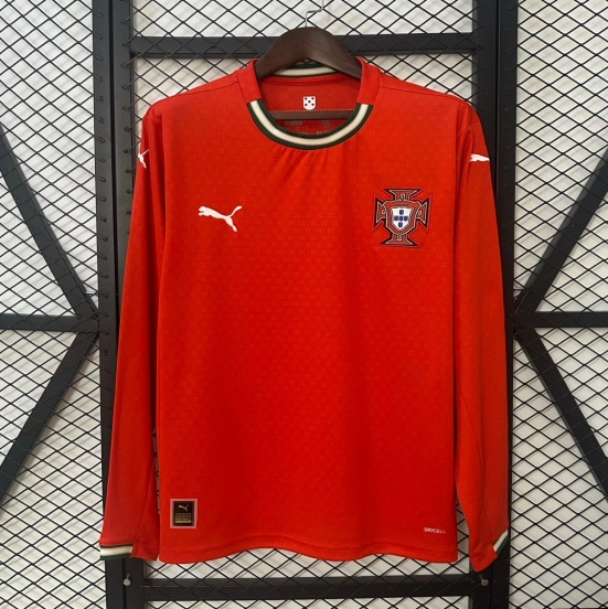 2025 Long Sleeve Portugal Home Jersey