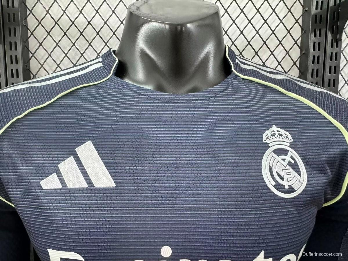 Player Version 25/26 Real Madrid Away Long Sleeve Jersey