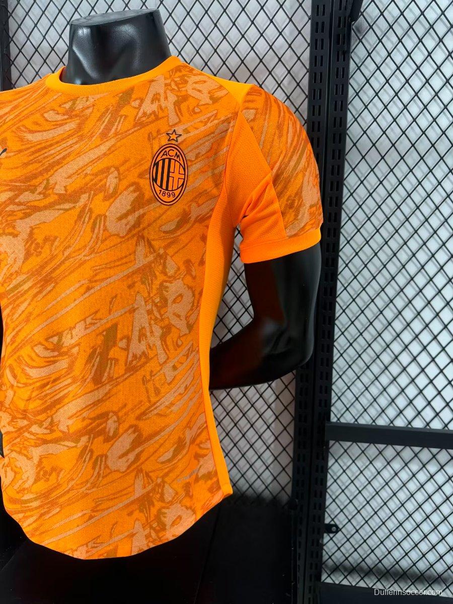 Player Version 25/26 AC Milan Goalkeeper Third Orange Jersey