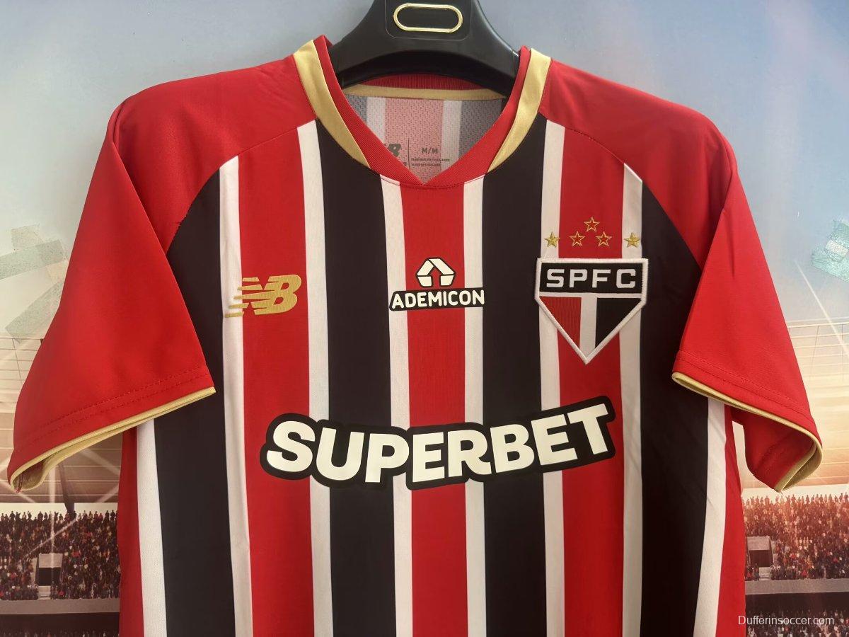25/26 Sao Paulo Away Jeresy With Full Sponsors