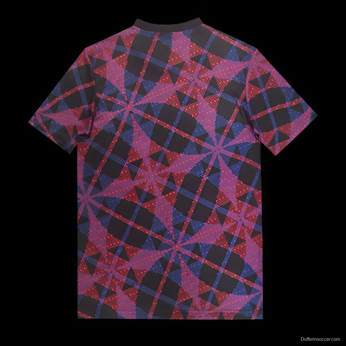 25/26 Olympique Lyonnais Lyon Purple with Geometric Pattern Jersey